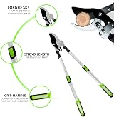 Crystals Telescopic Bypass Lopper 28-35 Inch Heavy Duty Sharprazor C50 view 6