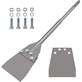 TOOVEM 6 Inch SDS Max Floor Scraper, SDS Max Chisel for Rotary Hammer Drill | TOOVEM SDS Chisel Bits with Replacement Balde, SDS Max Chisel Long Handle Heavy Duty Thinset Removal Tile Adhesive Removal