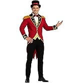 fun shack Ringmaster Costume for Men, Circus Outfit, Carnival Costume for Men, halloween costumes for adults
