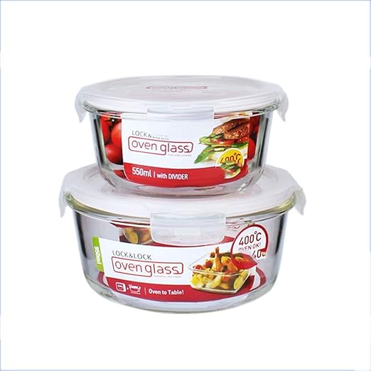 Fangfang Contenedor de Caja de Almacenamiento de Vidrio Conjunto ...