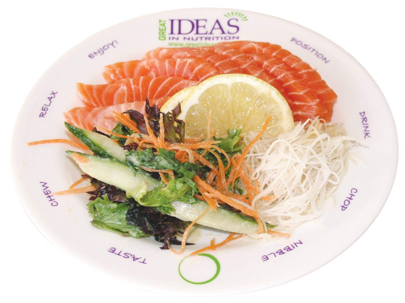 Bariatric Portion Control Melamine Plate 8” For Weight Loss Surgery And