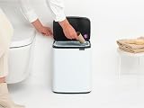 Brabantia Bo Waste Bin 12L White – Easy Open, Soft Close, Hygienic view 9