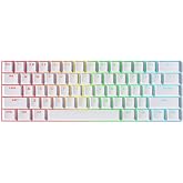 MCHOSE Ace 60 PRO Gaming Keyboard 60 Percent, Hall Effect Keyboard Wired, Magnetic Switch Keyboards Rapid Trigger, 8K Polling Rate, Adjustable Actuation Point, RGB Lighting, HotSwap, White