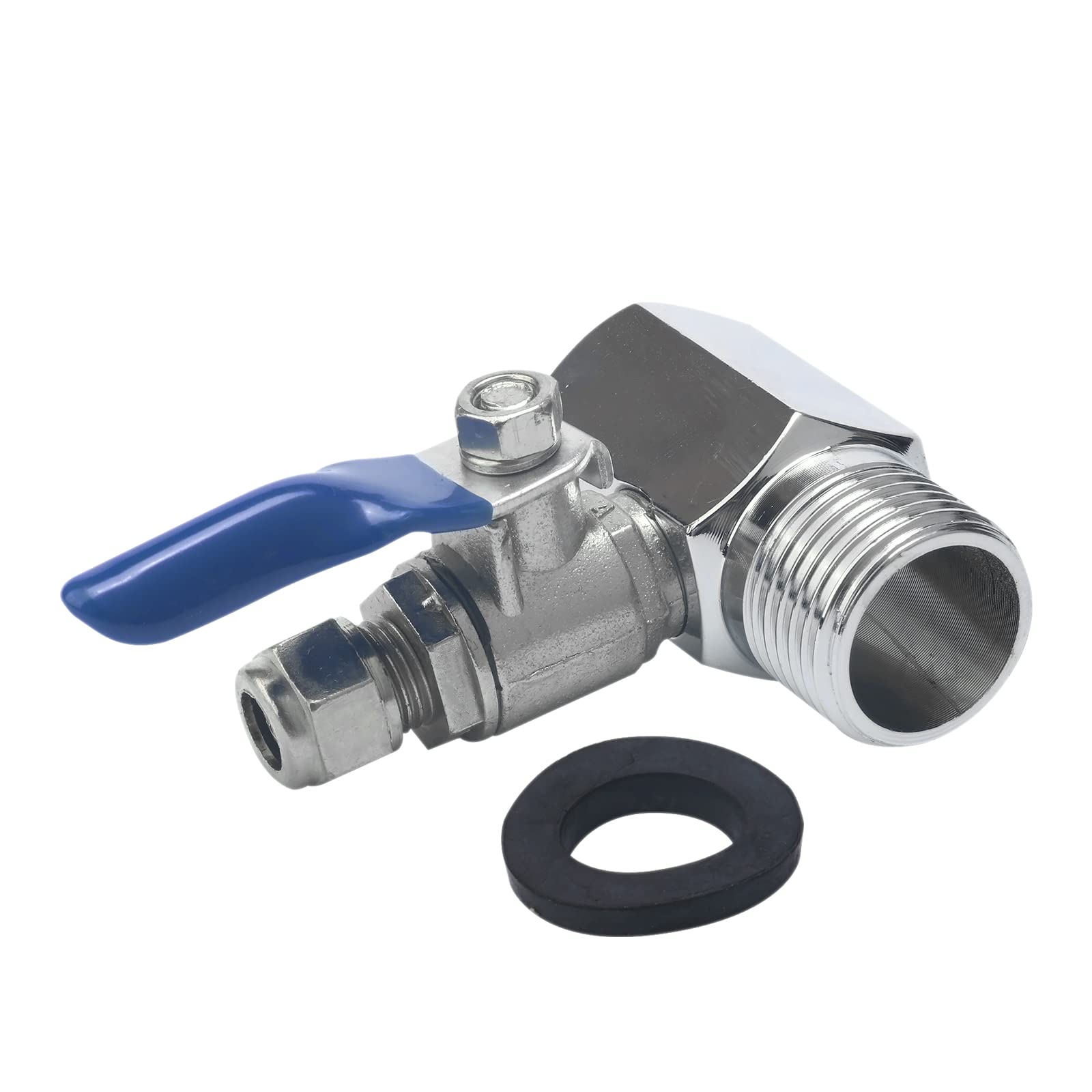 RO Feed Water Adapter 1/2" to 1/4" Ball Valve Faucet Tap Feed Reverse Osmosis
