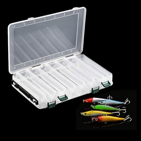 Quanjucheer - Caja de almacenamiento para señuelos de pesca ...