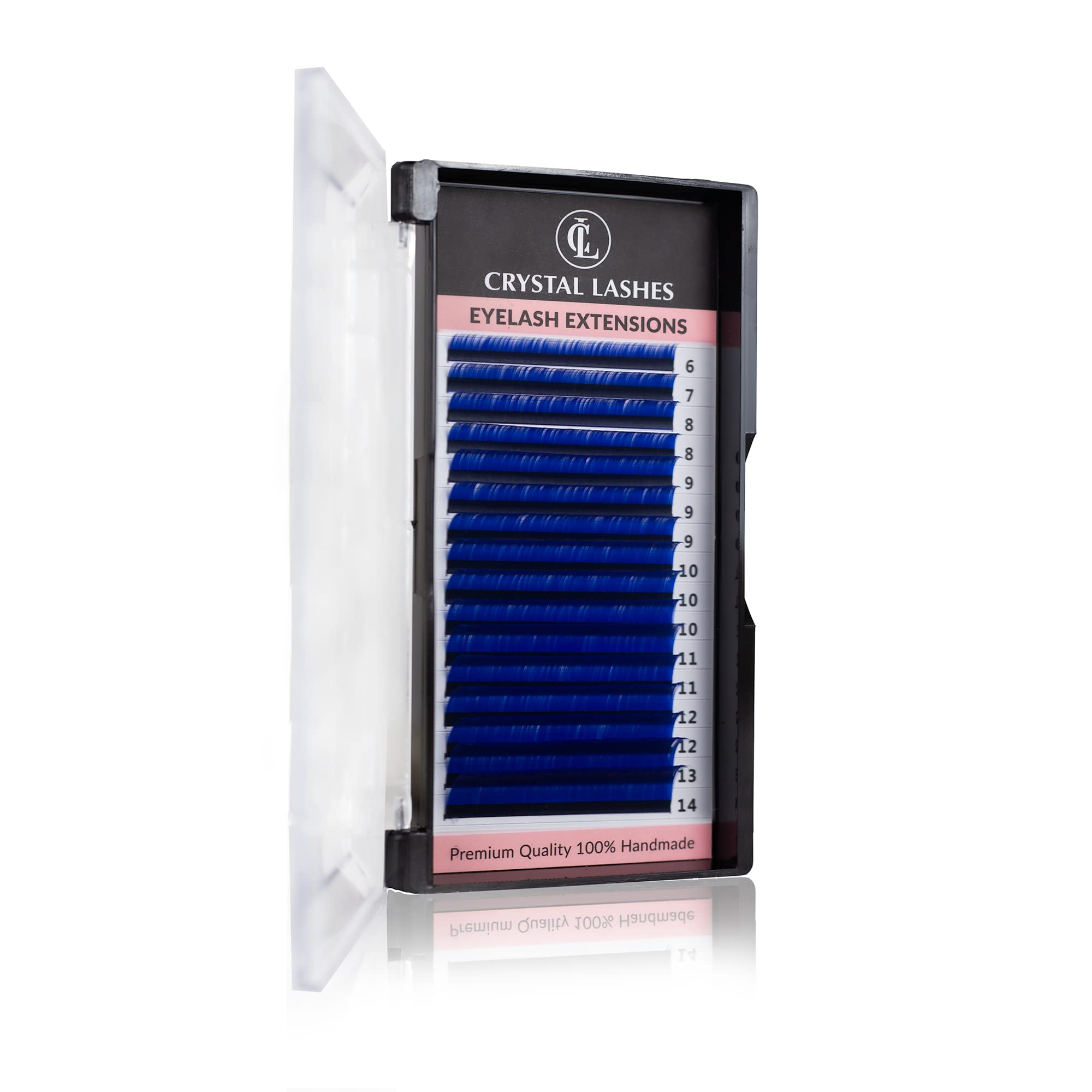 Eyelashes Extreme Volume Crystal Lashes Mix 0.07 Mix 6-14 mm C Blue