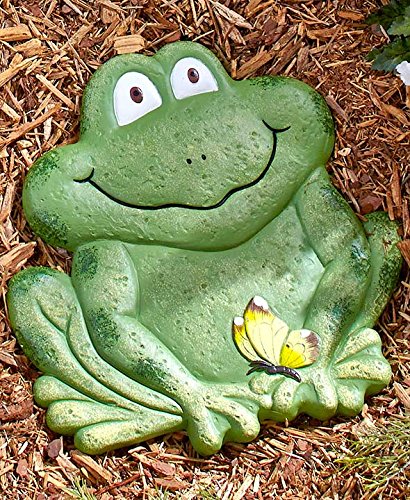 Frog Animal Garden Flowerbed Path Garden Steppingstone Decoration Stepping Spring Whimsical Stone Decor
