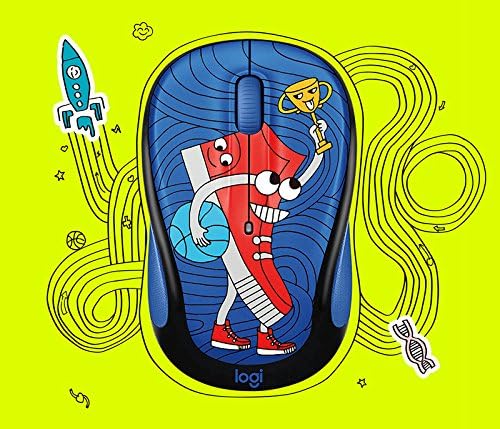Logitech M238 Wireless Mouse, Doodle Collection with 15 Premium Stickers, 12-Month Battery Life for Windows, Mac, Chrome OS and Linux -Multicolor - Image 5