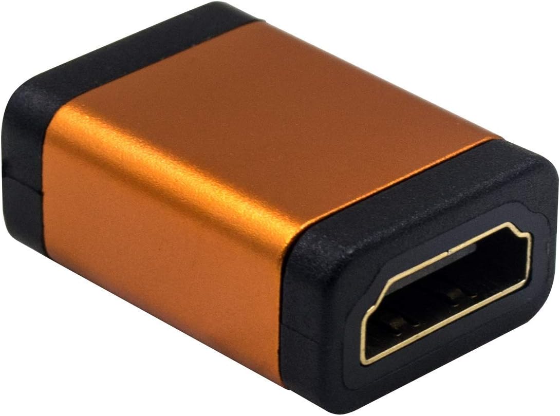 Duttek HDMI Coupler, HDMI Female to Female Adapter Gold-Plated HDMI Connector Supports 4kx2k@60HZ Ethernet, 3D Video, UHD