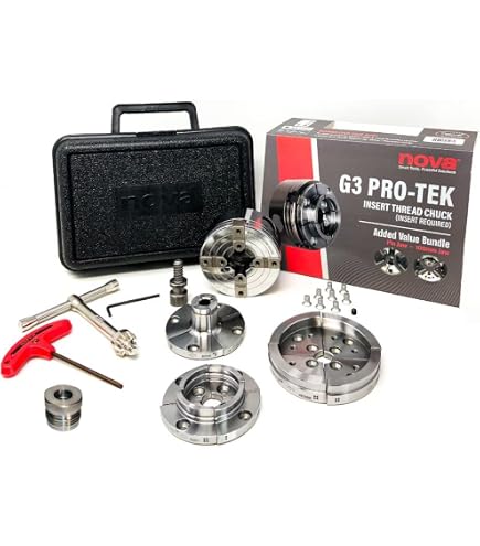 Nova Pro-Tek 48296 G3 Wood Lathe Chuck Kit with 3 jaw sets (2