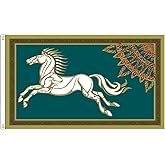 Yerchic Kingdom Of Rohan Flag 3x5ft Polyester Banner For Garage Room Man Cave