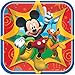 Mickey Mouse Party Supplies Pack for 16 Guests: Straws, Plates, Napkins, Cups, and Table Cover