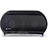 San Jamar - SJMR4000TBK R4000TBK Twin 9" Jumbo Tissue Dispenser, Black Pearl, 12" x 19" x 5.3"