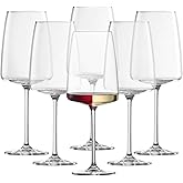 ZWIESEL GLAS Sensa Red Wine Glass (Set of 6), Wine Glasses for Red or White Wine, Dishwasher-Safe Machine-Made Tritan Crystal Glasses, Made in Germany (18.1 Oz)