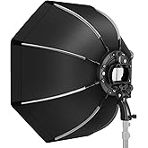 NEEWER 26''/65cm Octagonal Softbox Quick Release, with S-Type Bracket Mount, Carrying Bag Compatible with Neewer TT560 NW561