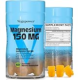 Magnesium Gummies for Kids & Adults, Magnesium Citrate Supplements for Sleep, Muscle/Bone and Relaxation, Chewable Magnesio,