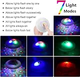 Caxmtu Floating LED Pool Light Ball 7 Color Modes IP67 AA Battery view 3