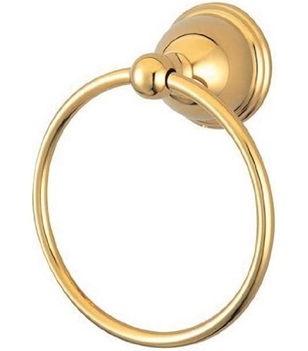Kingston Brass BA314MB Classic Towel Ring In Matte Black - 6" Ring, 2-3/4" Base, Includes Mounting Hardware - View #11