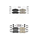 AmeriBRAKES Front Rear Ceramic Disc Brake Pads Kit