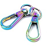 VersaKits 10 Pcs Heavy Duty Swivel Clips with Round Tail D Ring Lobster Claw Clasps Trigger Snap Hooks