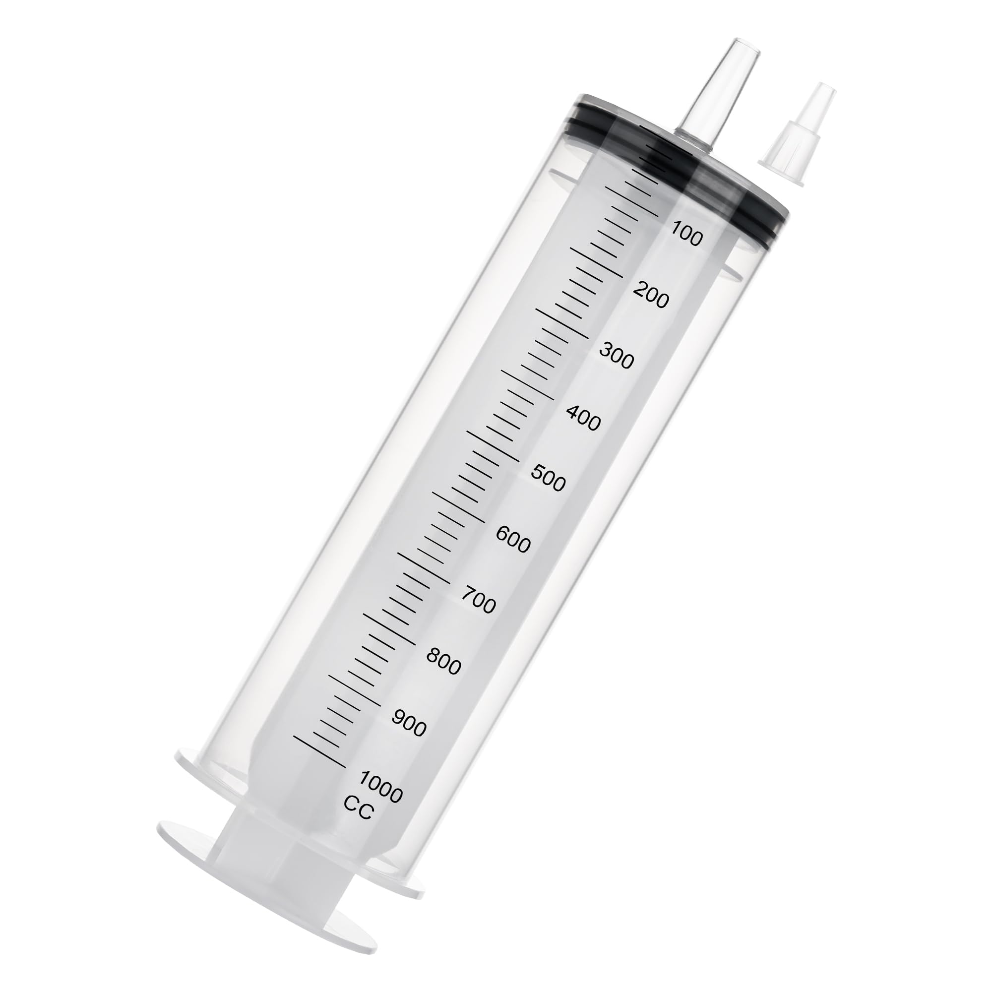 Photo 1 of 1000ml Large Syringe,Plastic Syringes for Liquid with Tip Adapter, for Scientific Labs, Measuring, Watering, Refilling, Filtration Multiple Uses, Individual Sealed