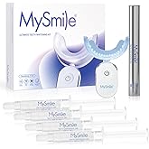 MySmile Deluxe 10 Min Teeth Whitening Kit with 28 LED Light, 35% Carbamide Peroxide Teeth Whitening Gel, Helps Remove Years of Stains from Coffee, Soda, Wines, Smoking, Food