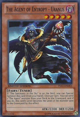Yu-Gi-Oh! - The Agent of Entropy - Uranus - PRIO-ENDE3 - Super Rare - Limited Edition (PRIO-ENDE3) - Primal Origin: Deluxe Edition - Limited Edition - Super Rare