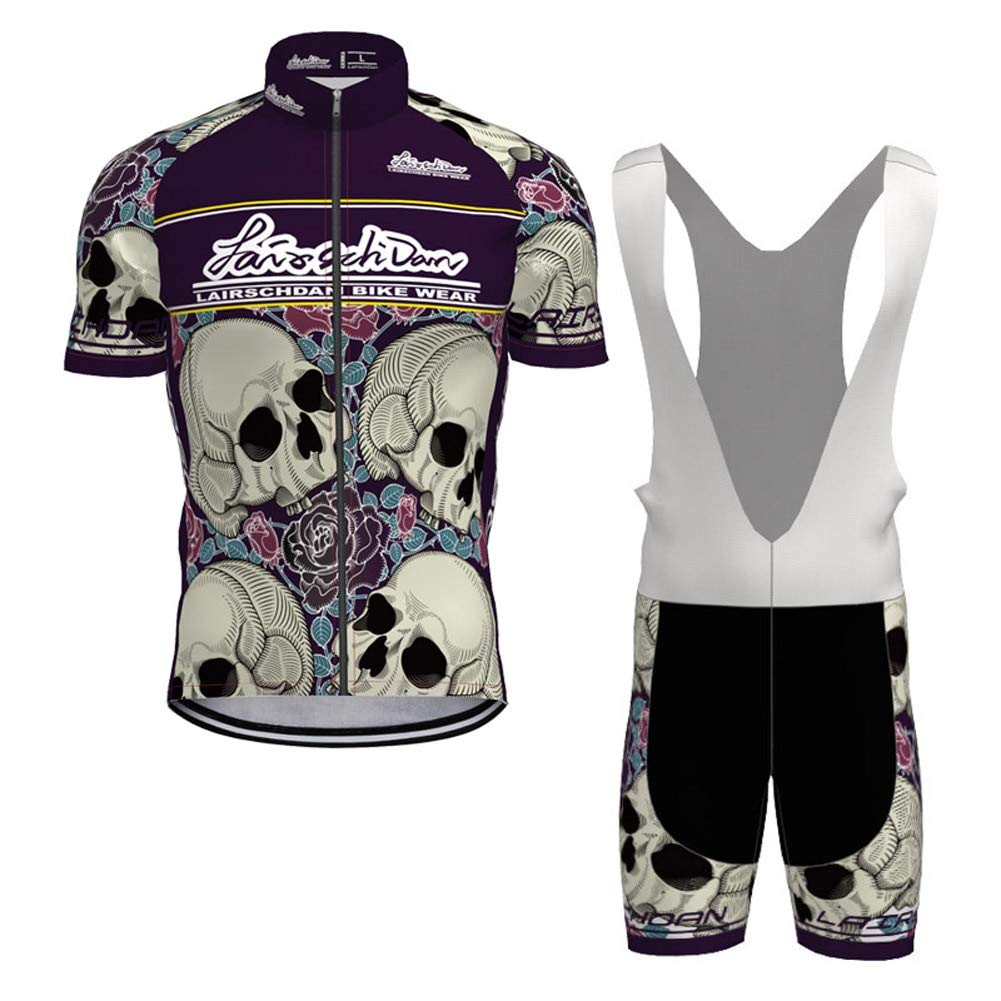 LairschDan Mens Cycling Jerseys Suits Summer Short sleeve bike clothing kit