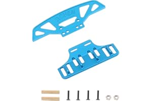 Treehobby Metal Front and Rear Bumper Compatible with WLtoys 1/28 K969 K979 K989 K999 P929 P939 284131 MINIQ RC Car Upgrades Parts(Blue)