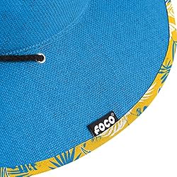 FOCO Los Angeles Chargers NFL Team Color Straw Hat