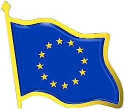 European Union Flag Lapel Pin - Enamel Metal