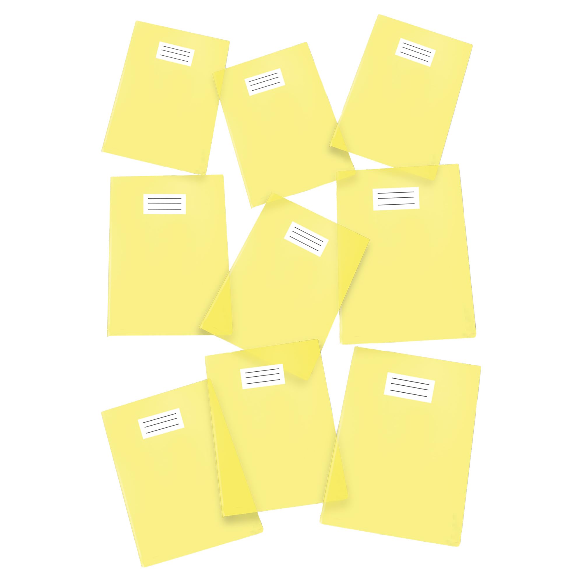 Pack of 25 Maxi Cover/Notebook Cover, Colored, Transparent, f.to A4 - Yellow — image 1