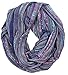 Anika Dali Women's Shimmer Sparkle Infinity Scarf- Festival Boho Bliss Fashion Scarf (Blue Turquoise)