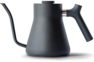 Fellow Stagg Stovetop Pour-Over Kettle for Coffee and Tea, 1.0L, Gooseneck Precision Pour Spout, Built-in Brew Range Thermome