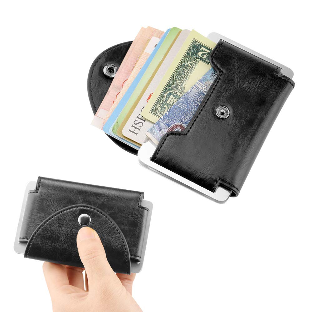 CTA Card Wallet,Slim Minimalist Credit Card Holder With RFID Block for Men