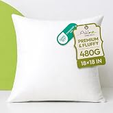 Ashler 18x18 Pillows, Hypoallergenic Throw Pillow Inserts | Soft Couch Pillows, Decorative Pillows, Throw Pillows for Bed &amp; Sofa, Square Cushion Sham Stuffer, Fluffy &amp; Hypoallergenic