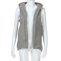 LISTHA Outwear Vest Women Hoodie Waistcoat Sherpa