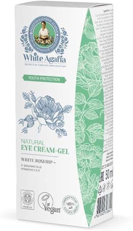 white agafia natural lifting eye cream