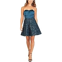 Amazon.com: Dress the Population Women's Sasha Embroidered, Mini, Fit and  Flare, Sweetheart Neck Dress, Black-Nude, X-Small : Clothing, Shoes &  Jewelry