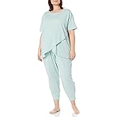 Amazon Essentials Women's Cotton Modal Maternity and Nursing Sleepwear Pajama Set