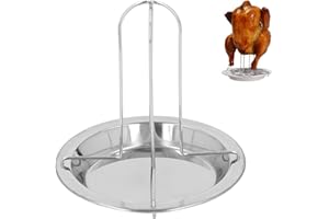 Chicken Roaster Rack Beer Can Chicken Holder Vertical Stainless Steel Chicken Roaster Rack Thickening Non Stick Chicken Roast