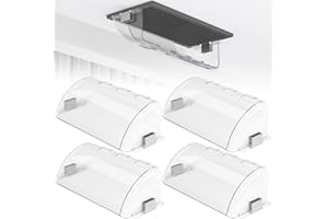 GUEQUITLEX Air Vent Deflector Adjustable from 8" to 14", 4 Pack Air & Heat Deflector for Vents with High Strength Magnets for Sidewall, Floor and Ceiling Registers