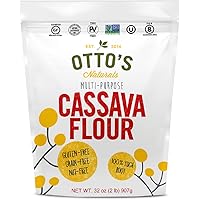 Otto's Naturals Cassava Flour, Gluten Free and Grain-Free Flour For Baking, Certified Paleo & Non-GMO Verified, Made From 100