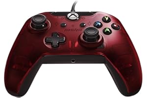 PDP Gaming Wired Controller for Xbox One, Xbox One X, and PC - Crimson Red (Renewed)