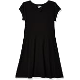 The Children's Place Girls' Short Sleeve Basic Skater Dress 2 Pack