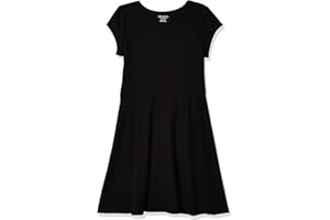 The Children's Place Girls' Short Sleeve Basic Skater Dress 2 Pack