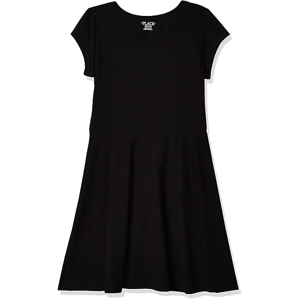 Amazon.com: The Children's Place Girls Short Sleeve Ponte Casual Dress,  Black, X-Small: Clothing, Shoes & Jewelry