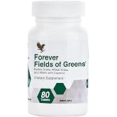Forever Living Fields of Greens Green Superfood Supplement, 80 Tablets | Contains Barley Grass, Wheat Grass And Alfalfa, Green Superfood Blend, Vegetarian Tablets For Daily Nutrition Support