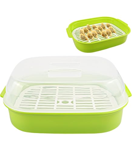 Cuiseur Vapeur Micro-ondes - Pour Légumes Et Riz | Plastique Résistant Chaleur Avec Couvercle
