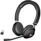 Cyber Acoustics HS-2000BT Bluetooth Headset, ANC, ENC Noise Cancellation | Wireless, Optimized UC Platforms, ANC &amp; ENC Technology, Quality Audio for Calls &amp; Music, Earcup Controls, Comfortable